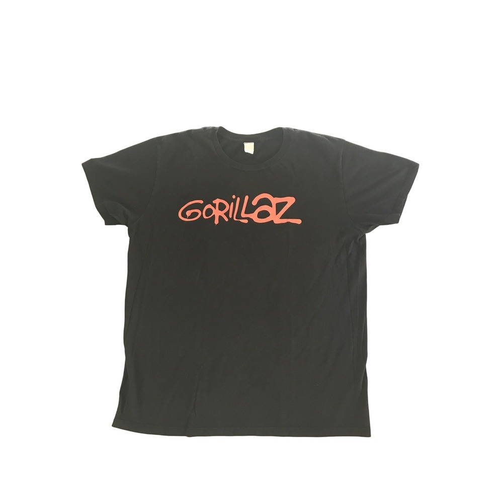 Gorillaz Tee Demon Days Graphic Vinage y2k - Black Red Tee